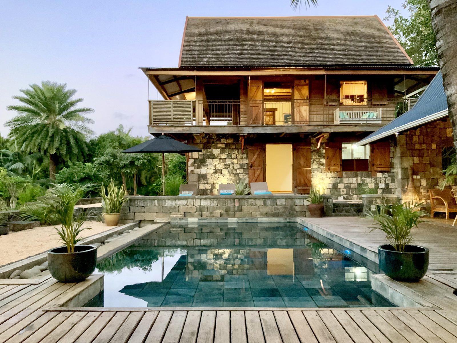Villa Cazembois, villa avec piscine, Le Morne, Île Maurice